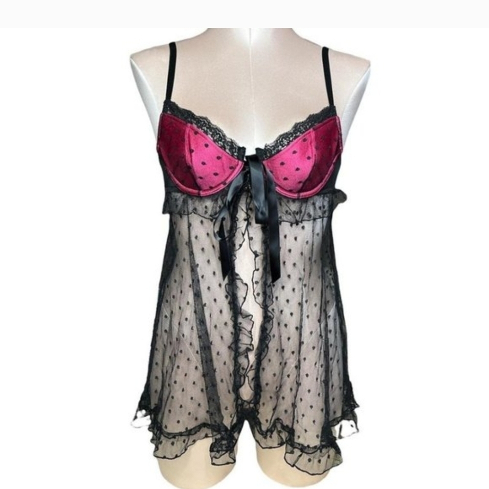 Vintage Victoria's Secret Sexy Little Things Babydoll 34D Y2K 2000s Coquette NWT